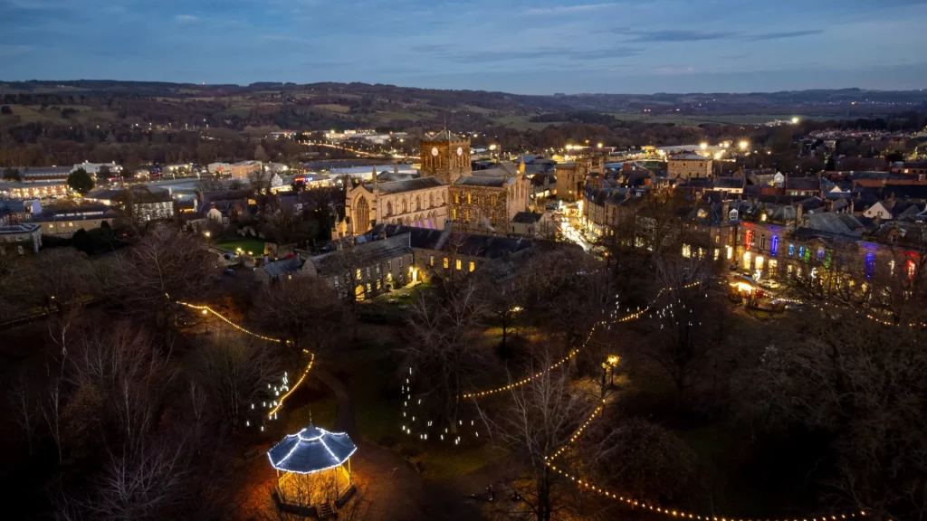 Hexham Abbey in Northumberland, home to an original Anglo-Saxon crypt visited on the Northern Saints Retreat